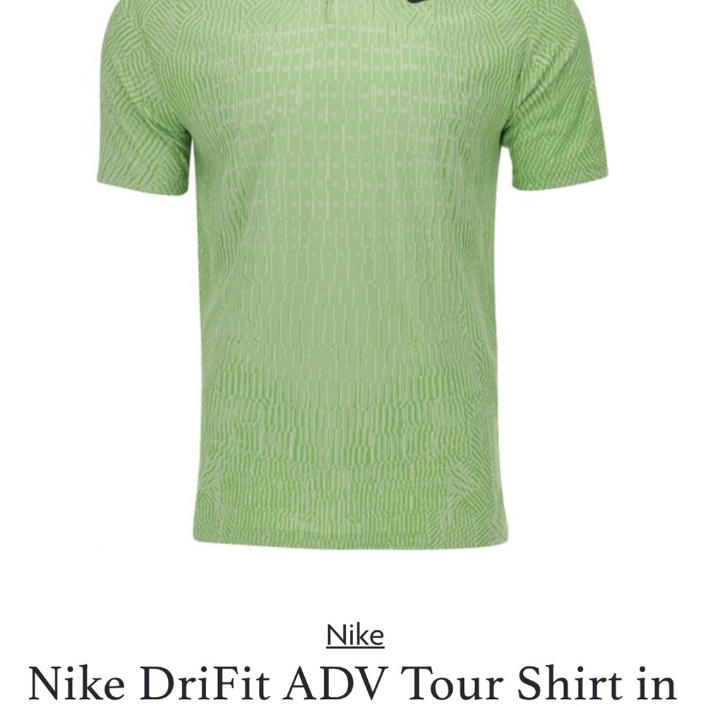 Nike DriFit ADV Tour Shirt in Green